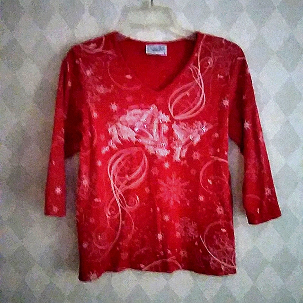 Women's Holiday Top sz.M